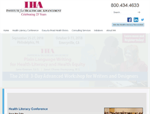 Tablet Screenshot of iha4health.org